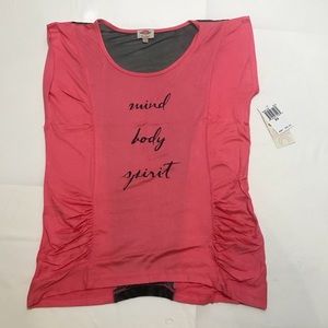 Mind body and spirt workout top